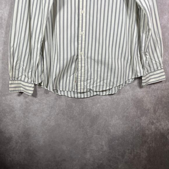 Ralph Lauren Shirt Mens XL Cream Striped Custom Fit Button Down Business Office - Picture 4 of 9